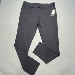 LEG3ND Mens Carb Pants Size L 36x32 Charcoal Gray‎ Flat Front Casual Work